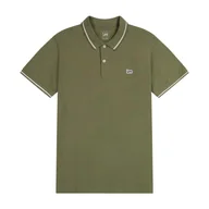 Koszulki męskie - KOSZULKA POLO MĘSKA ZIELONA LEE 112363855 PIQUE POLO MERCANTILE GREEN XL - miniaturka - grafika 1