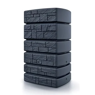 PROSPERPLAST Zbiornik na deszczówkę Tower stone 500 l IDTST500 antracytowy Prosperplast - Zbiorniki na deszczówkę - miniaturka - grafika 1