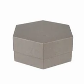 Scrapbooking - Pudełko heksagon szare 6x15 - Rzeczy z papieru - miniaturka - grafika 1