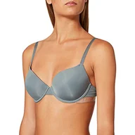 Biustonosze - Emporio Armani Damski kultowy biustonosz z mikrofibry, Puderblue, 75D - miniaturka - grafika 1