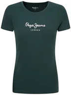 Koszulki i topy damskie - Pepe Jeans Koszulka damska New Virginia Ss N, Zielony (Regent Green), M - miniaturka - grafika 1
