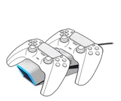 Akcesoria do Playstation - SpeedLink SpeedLink Stacja dokująca TWINDOCK PS5 SL-460000-WE - miniaturka - grafika 1