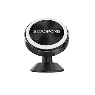BOROFONE Borofone uchwyt samochodowy magnetyczny na kokpit aluminium czarny BFO-BH5-B - Uchwyty samochodowe do telefonów - miniaturka - grafika 1