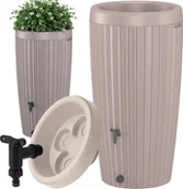 Zbiorniki na deszczówkę - Zbiornik na deszczówkę Mika 240l Beczka na wodę + Kranik 3/4 - miniaturka - grafika 1