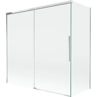 Parawany nawannowe - Mexen Rox parawan nawannowy 2-skrzydłowy rozsuwany 160 + 80 x 150 cm, transparent, chrom - 8C9-160-080-01-00 - miniaturka - grafika 1