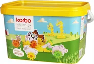 Klocki - KORBO BAWI i rozwija Ruchome Klocki AGRO FARM, 8 kart 16 zadań + ZWIERZĘTA - miniaturka - grafika 1