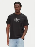 Koszulki męskie - Calvin Klein Jeans T-Shirt Hero Monologo LV04RB862G Czarny Regular Fit - miniaturka - grafika 1