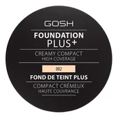 Podkłady do twarzy - Gosh Foundation Plus Creamy Compact Podkład w kompakcie 002 Ivory 9g 5711914121082 - miniaturka - grafika 1
