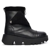 Botki damskie - Botki Fly London Zufefly P145316000 Czarny - miniaturka - grafika 1