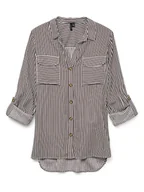 Koszule damskie - Vero Moda Koszula w kolorze bordowo-białym - miniaturka - grafika 1