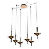 Lampy sufitowe - Zyrandol Spinoza la120/co6 złoty - miniaturka - grafika 1