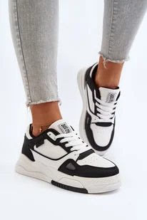 Damskie Sneakersy Big Star NN274669 Biało-Czarne-41 - Sneakersy damskie - miniaturka - grafika 1