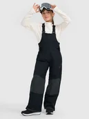 Spodnie narciarskie - 4F Spodnie snowboardowe membrana 10000 dziewczęce - czarne 140 (9-10 lat) - miniaturka - grafika 1