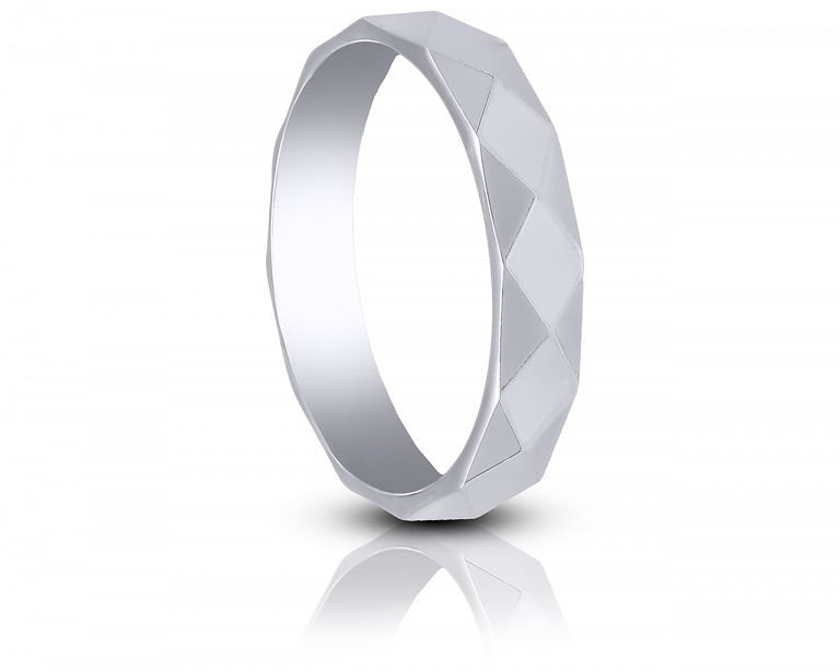 Obrączka srebrna diamentowana 925 roz.24
