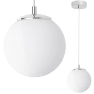 Lampy sufitowe - Lampa sufitowa wisząca Florence glamour linka transparentna 1xE14 kaszmirowy/biały/chrom Light Home LH - miniaturka - grafika 1
