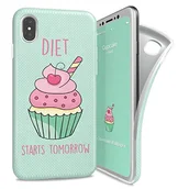 Etui i futerały do telefonów - i-Paint kubek ciasto ochronne miękkie etui na telefon iPhone X - miniaturka - grafika 1