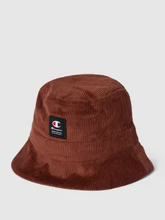 Czapki męskie - Czapka typu bucket hat z detalami z logo - grafika 1