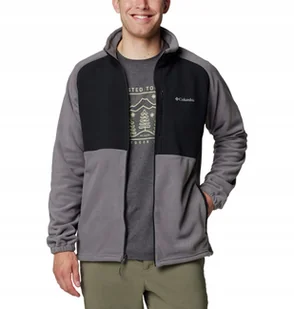 Polar męski Columbia Sage Peak Full Zip Fleece-City Grey Black XL - Bluzy męskie - miniaturka - grafika 1