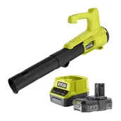 Dmuchawy i odkurzacze do liści - Dmuchawa do liści RYOBI RY18BLA-0 + Akumulator RYOBI ONE+ RC18120-120 2Ah 18V + ładowarka - miniaturka - grafika 1