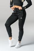 Spodnie sportowe damskie - Spodnie dresowe damskie METALLIC czarne - M - miniaturka - grafika 1
