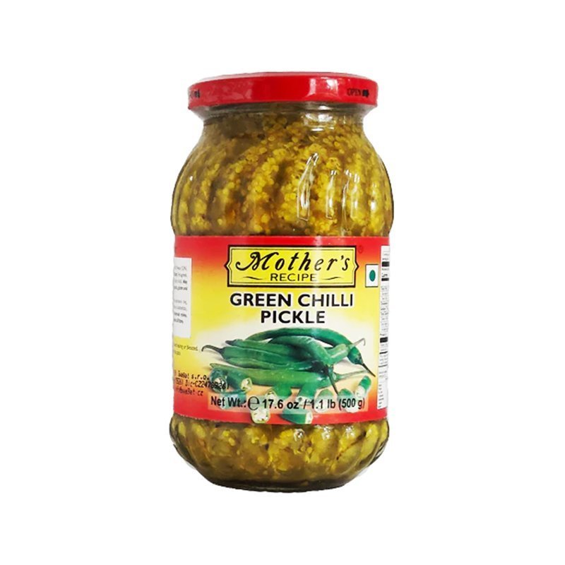 Pikle Mother's Recipe Green Chilli Pickle 400g - ostre z nutą limonki