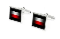 Spinki do mankietów i krawatów - Patriotyczne Spinki Do Męskiej Koszuli - miniaturka - grafika 1