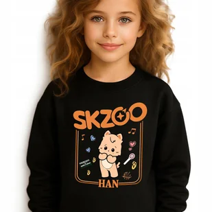 Bluza Dziecięca Czarna SKZOO HAN Prezent Muzyka Zespół KPOP Wz Rozm 128 cm - Bluzy dla dziewczynek Bluza Dziecięca Czarna SKZOO HAN Prezent Muzyka Zespół KPOP Wz Rozm 128 cm - Bluzy dla dziewczynek - miniaturka - grafika 1