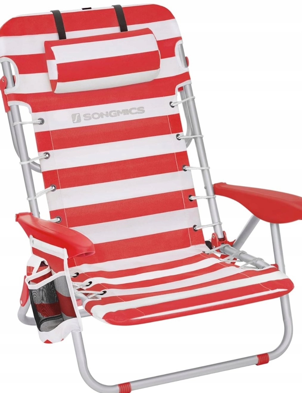 Krzesło Turystyczne Składane Fotel Kempingowe Plażowe Ogrodowe Leżak Plecak