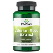 Układ nerwowy - Swanson Valerian Root Extract Standardized, kapsułki, 120 szt. - miniaturka - grafika 1