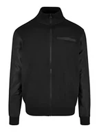 Kurtki męskie - Urban Classics Organic and Recycled Fabric Mix Track Jacket, sportowa męska kurtka treningowa z bawełny ekologicznej, dostępna w kolorze czarnym, rozmiary S-5XL, czarny, 5XL - miniaturka - grafika 1