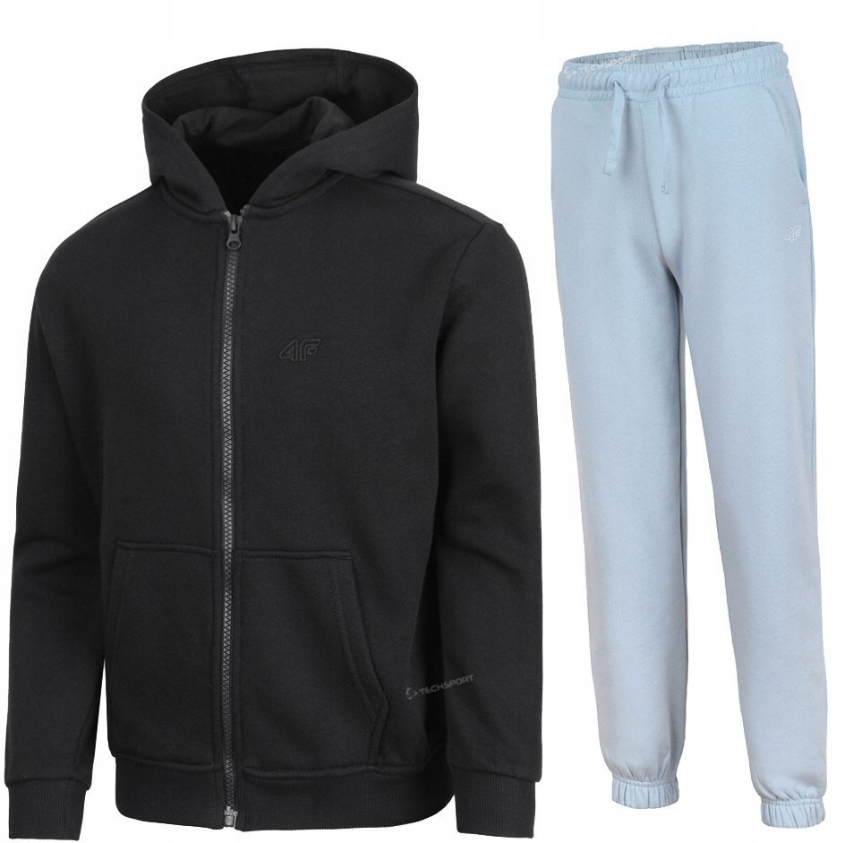4F OCIEPLANY DZIEWCZÄCY DRES KOMPLET BLUZA SPODNIE / rozm 152