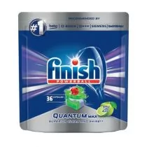 Finish Finish Powerball Quantum Max tabletki do mycia naczyń w zmywarkach Apple Lime Blast 36szt - Środki do zmywarek - miniaturka - grafika 1