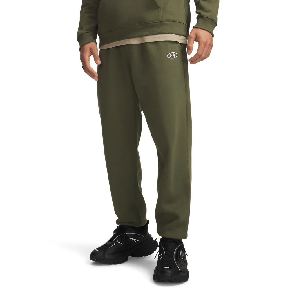 Spodnie joggery męskie zielone Under Armour UA Rival Flc 3XL