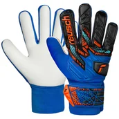 Piłka nożna - Rękawice Reusch Attrakt Starter Solid Junior 55 72 514 4467 niebieski 7,5 - miniaturka - grafika 1