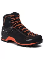 Buty trekkingowe męskie - Salewa Trekkingi Mtn Trainer Mid Gtx GORE-TEX 63458-0985 Czarny - miniaturka - grafika 1