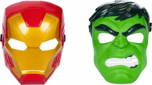 Marvel Avengers Zestaw 2 Maski Bohaterów Iron-Man i Hulk Hasbro G0436 - Dodatki do strojów karnawałowych Marvel Avengers Zestaw 2 Maski Bohaterów Iron-Man i Hulk Hasbro G0436 - Dodatki do strojów karnawałowych - miniaturka - grafika 1