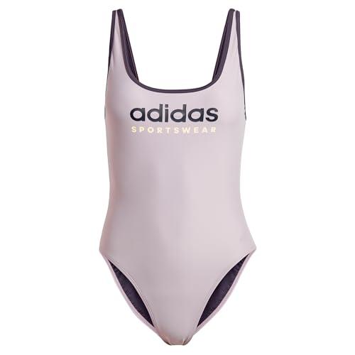 adidas Damski strój kąpielowy z dekoltem w kształcie litery U, czarny 91 cm, Czarny, 128