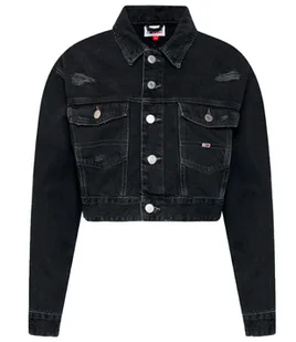 Kurtka Tommy Jeans krótka w stylu trucker z bawełny ekologicznej DW0DW10071 L - Kurtki męskie - miniaturka - grafika 1