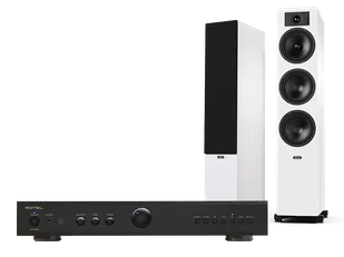 Rotel A11 MkII (czarny) + Tesi 6 (biały) - Zestawy stereo - miniaturka - grafika 1