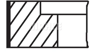 Zestaw pierścieni tłokowych Mahle 034 75 V0 - Silnik - akcesoria - miniaturka - grafika 1