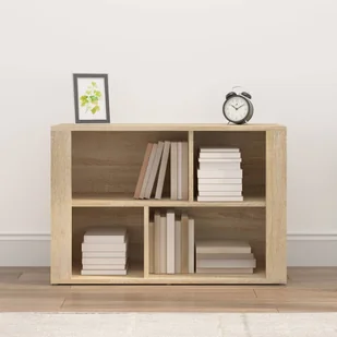 Szafka, dąb sonoma, 80x30x54 cm, materiał drewnopochodny - Szafki do salonu - miniaturka - grafika 4