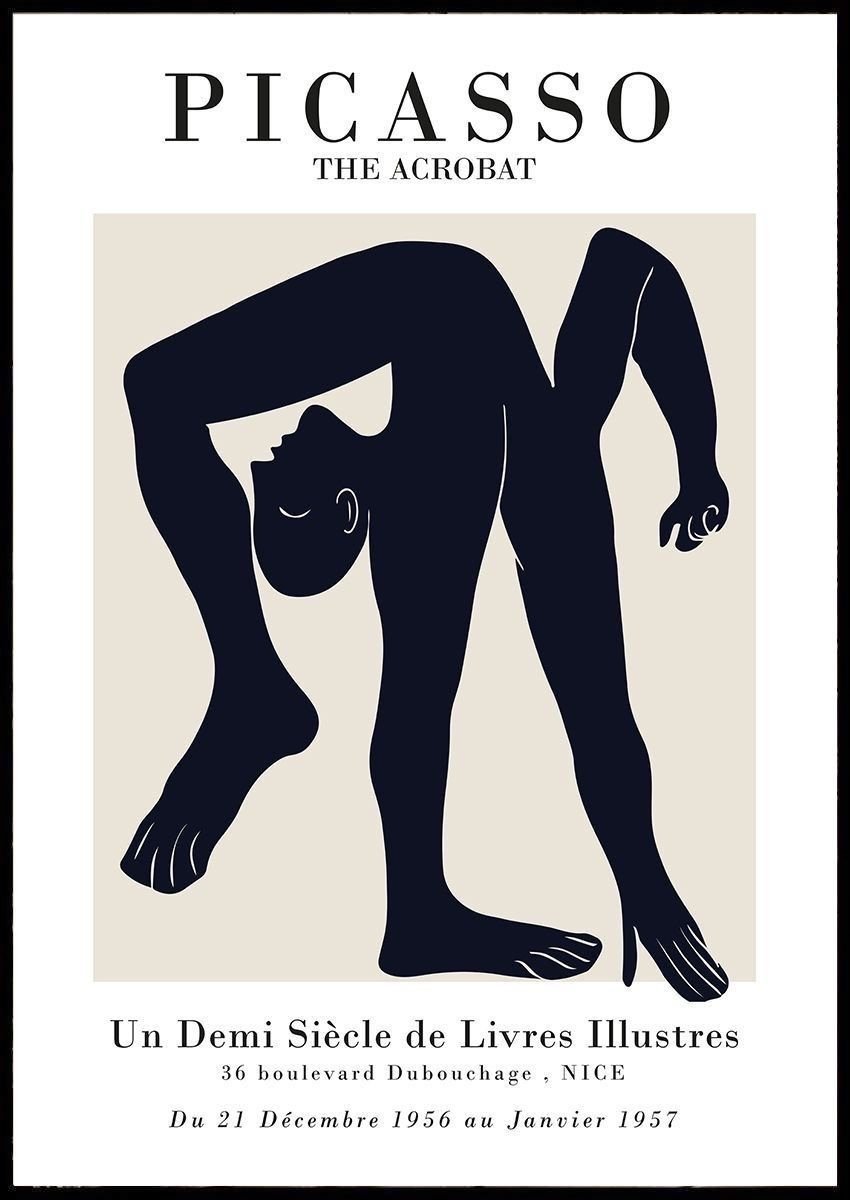 PODKŁADKA POD MYSZ Nadruk 22x18cm Pablo Picasso The Acrobat Tekst Prezent