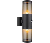 Lampy ogrodowe - Globo 32014-2BS-Kinkiet zewnętrzny z czujnikiem XELOO 2xE27/40W/230V IP44 - miniaturka - grafika 1