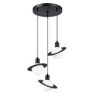 Lampy sufitowe - Lampa wisząca HYPERION 3P czarny SOLLUX LIGHTING - miniaturka - grafika 1