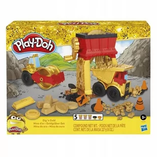 Play-Doh Ciastolina z foremkami kopalnia złota - Pozostałe akcesoria dla plastyków - miniaturka - grafika 2