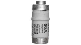 Eaton Wkładka bezpiecznikowa D02 50A gLgG 400V E18 50NZ02 50NZ02 - Bezpieczniki elektryczne - miniaturka - grafika 1