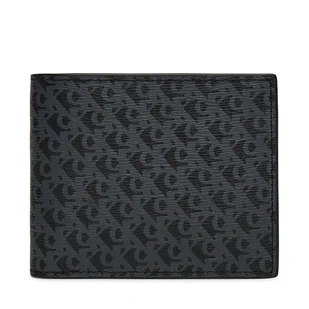 Portfel męski Calvin Klein Jeans Matte Billfold W/Coin LV04G1066G Czarny - Portfele - miniaturka - grafika 1
