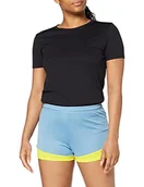 Spodnie damskie - Kempa Damskie spodnie EMOTION 2.0 SHORTS WOMEN spodnie, dove niebieski/limonkowy, XL - miniaturka - grafika 1