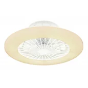 Lampy sufitowe - Globo Travo 03628 wentylator sufitowy 1x30W LED 3000K-6500K biały/opalizowany - miniaturka - grafika 1