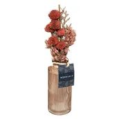 Sztuczne kwiaty - Suche kwiaty w wazonie, 28 cm - miniaturka - grafika 1